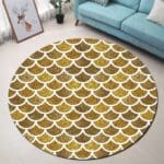 Tapis Rond Doré