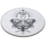 Tapis Rond Papillion gracieux