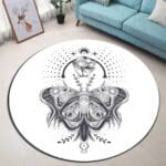 Tapis Rond Papillion gracieux