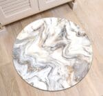 Tapis Rond Poil Ras