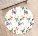 Tapis Rond Licorne Enfant
