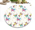 Tapis Rond Licorne Enfant