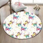 Tapis Rond Licorne Enfant
