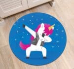 Tapis Rond Bleu Roi