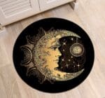 Tapis Rond Lune Dorée