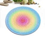 Tapis Rond Couleur Pastel