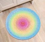Tapis Rond Couleur Pastel