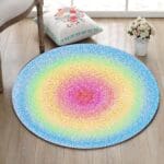 Tapis Rond Couleur Pastel