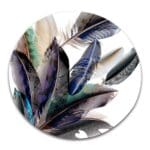 Tapis Rond Plumes Magiques