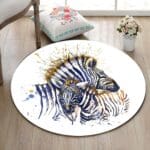 Tapis Rond Zèbre
