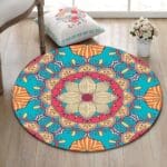 Tapis Rond Mandala Coloré