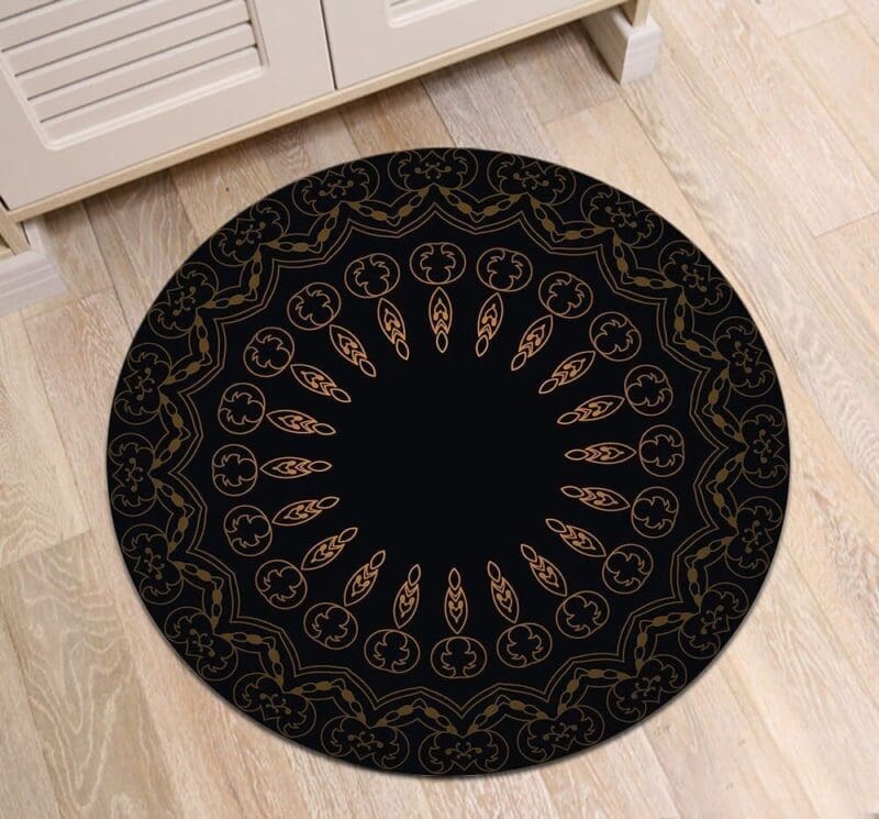 product-image-1331151856 Tapis Rond Style Mandala Noir