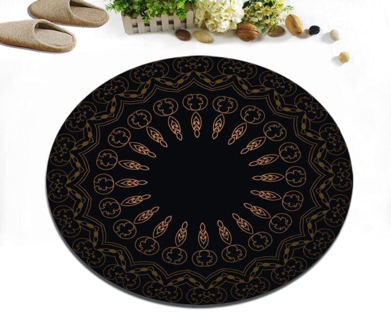 product-image-1331151857 Tapis Rond Style Mandala Noir