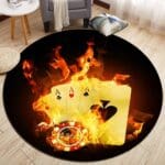 Tapis Rond Poker