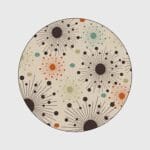 Tapis Rond À Pois