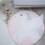 Tapis Rond Licorne Magique