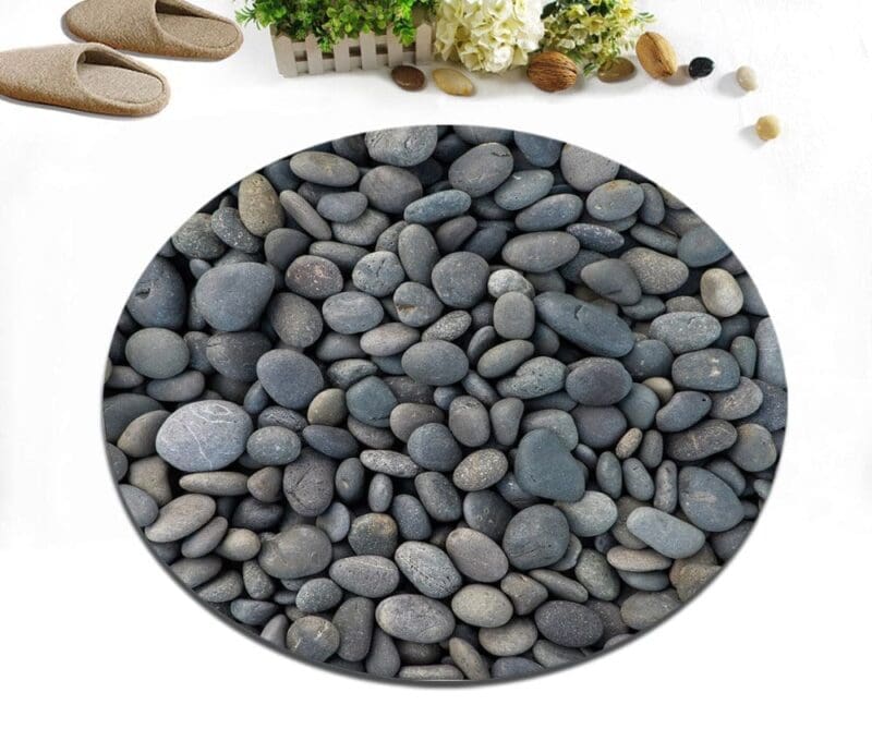 Tapis rond Galet