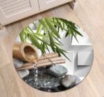 Tapis Rond Bambou