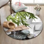 Tapis Rond Bambou