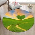 Tapis Rond Arbre En Cœur