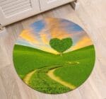 Tapis Rond Arbre En Cœur