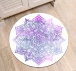 Tapis Rond Mandala Violet