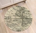 Tapis Rond Blanc Et Mauve