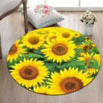 Tapis Rond Tournesol