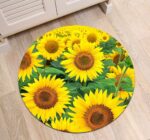 Tapis Rond Tournesol