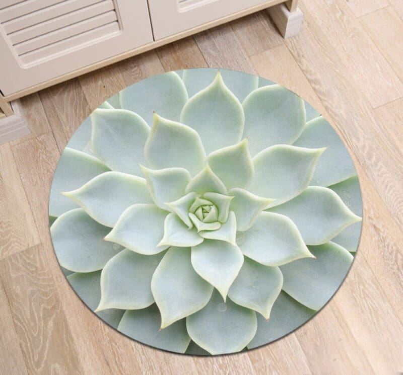 product-image-1333250172 Tapis Rond Fleur De Lotus Blanche