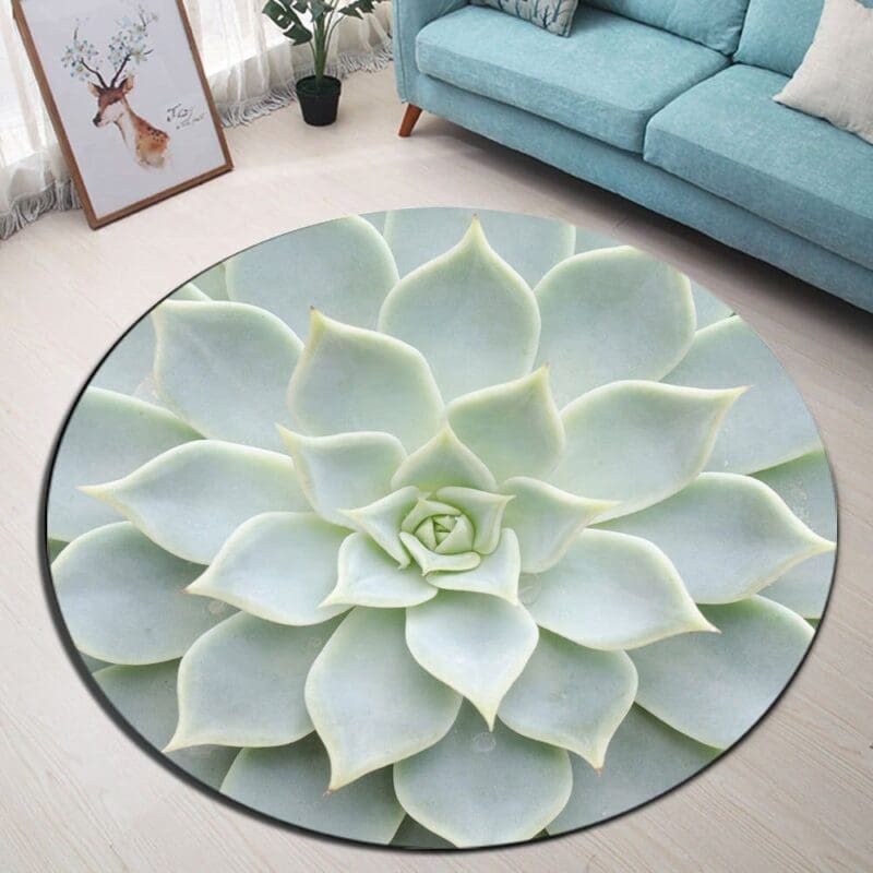 product-image-1333250173 Tapis Rond Fleur De Lotus Blanche