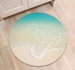 Tapis Rond Sable Blanc