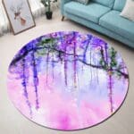 Tapis Rond Aquarelle