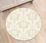 Tapis Rond Nordique Blanc