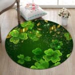 Tapis Rond Trèfle À Quatre Feuilles