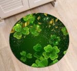 Tapis Rond Trèfle À Quatre Feuilles