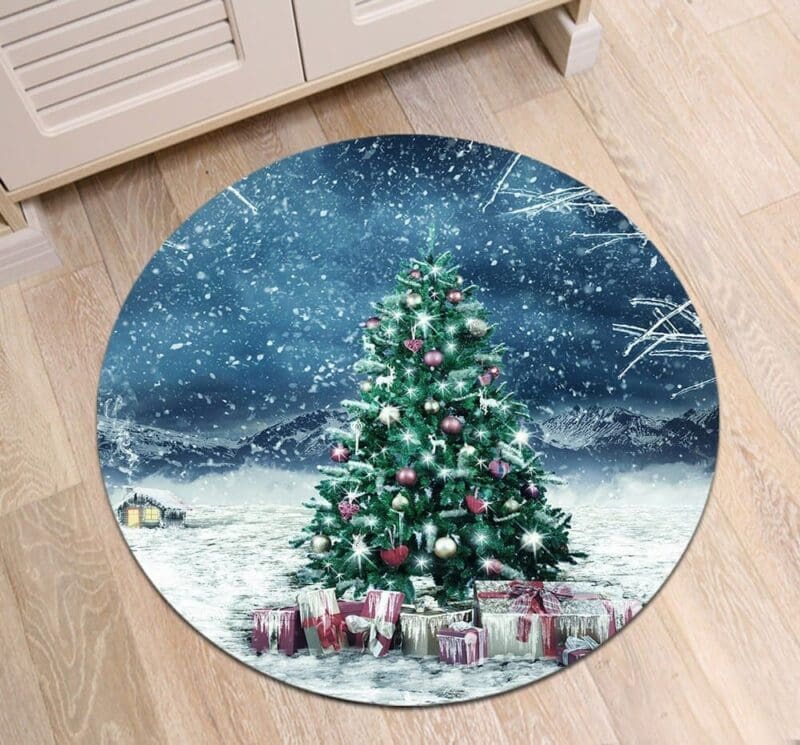 Tapis Rond Sapin De Noël