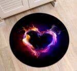 Tapis Rond En Forme De Cœur