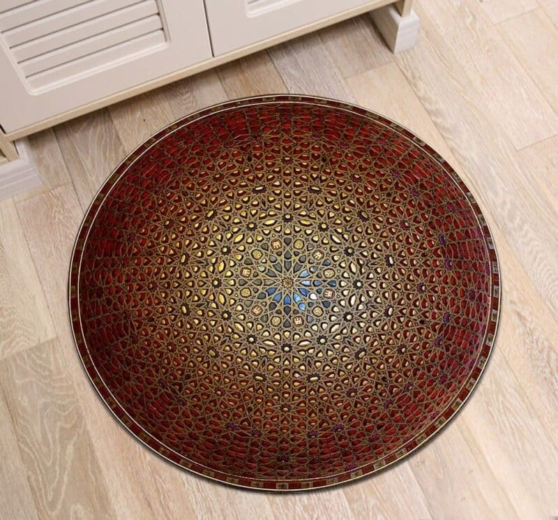 Tapis Rond Rétro