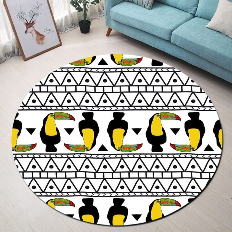 Tapis Rond Toucan