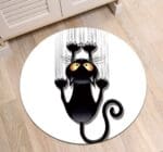 Tapis Rond Chat Noir