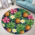 Tapis Rond Salon Ananas