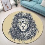 Tapis Rond Couleur Crème