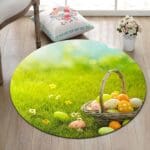 Tapis Rond Oeufs De Pâques