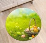 Tapis Rond Oeufs De Pâques