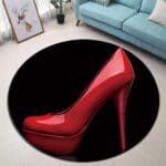 Tapis Rond Talon de Femme