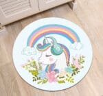 Tapis Rond Petite Fille