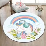 Tapis Rond Petite Fille