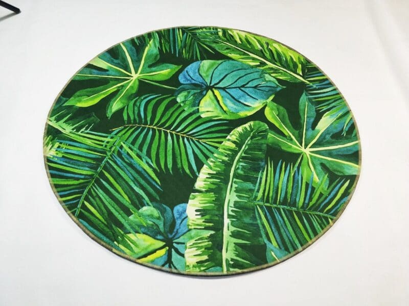 Tapis Rond Motif Exotique