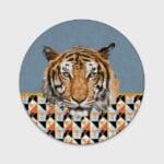 Tapis Rond Tigre